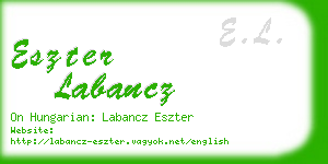 eszter labancz business card